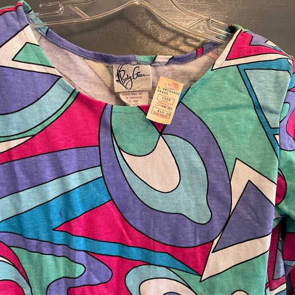 Vintage 80s-NEW with tags!  Womens top M-L - Picture 2 of 4